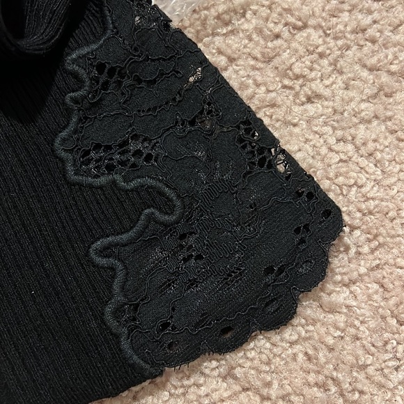 NWT Express black long sleeve top - Picture 4 of 6